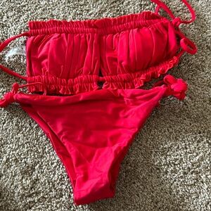 NWT red SHEIN bikini size medium